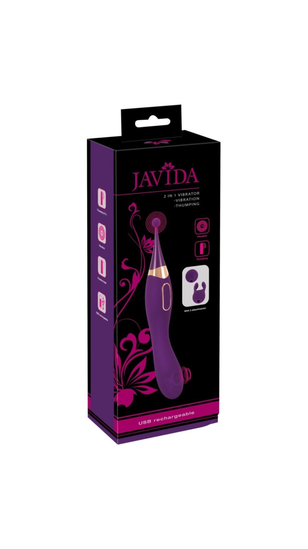 Javida 2-in-1 vibrator Chaleplaisir –